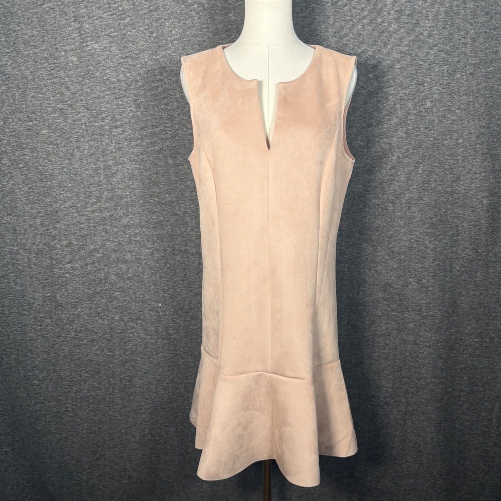 BCBGMaxAzria Blush Sleeveless Mini Shift Dress Womens Size Medium